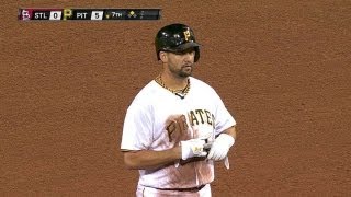 STL@PIT: Sanchez doubles home Cutch in the seventh