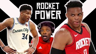 ROCKETS VS BUCKS REACTION | RUSSELL WESTBROOK and JAMES HARDEN GO CRAZY !!