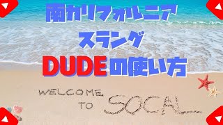 カリフォルニアスラング DUDEの使い方 / 南カリフォルニアスラング