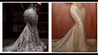 How To Cut and Sew Mermaid dress/A-Line dress With A Train or Godet