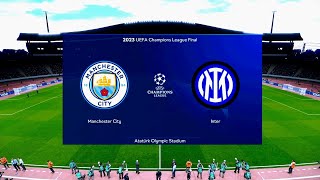 Man City vs Inter Milan | Atatürk Olympic Stadium | 2023 UEFA Champions League Final | PES 2021