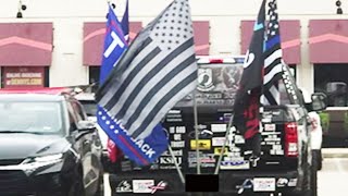 Trump Supporters Flying Black Flags For Really Scary Reason