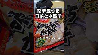 大阪王将の水餃子と白菜で簡単おひとり鍋。寒い日に最高！冷凍食品活用レシピ