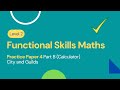 Level 2 Functional Skills Maths Practice Paper 1 Part B (Calculator) City & Guilds