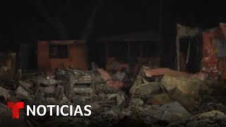 Esta familia de Los Ángeles regresó al sitio en donde estaba su casa y descubrió que lo perdió todo