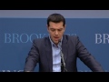 keynote address untranslated greek opposition leader alexis tsipras