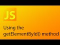 JavaScript Tutorial 20 - Using the getElementById() method