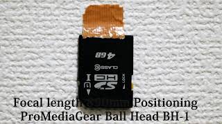 ProMediaGear Ball Head BH-1 Positioning test