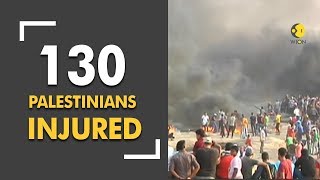 130 Palestinians injured in Israeli firing