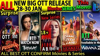 This Week NEW Hindi OTT Release 30-JAN l Hindi Movies Web-Series PUSHPA2Hindi, KanguvaHindi, Marco