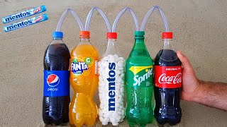 Experiment: Coca Cola, Sprite, Fanta, Pepsi VS Mentos! Super Effect !!