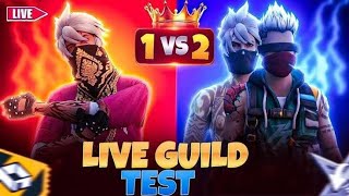 FREE FIRE IN TELUGU || GUILD TRILS 1VS2 😅🥰|| WITH SUBSCRIBERS 😅💖|| Free Fire ......