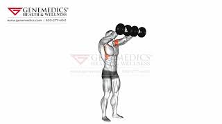 Dumbbell Standing Front Raise Above Head Shoulders Exercise