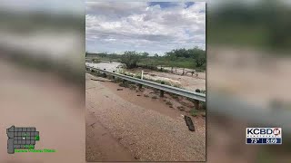 Flooding closes parts of Highway 87