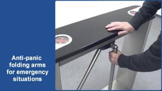 Video of PERCo Box tripod turnstiles