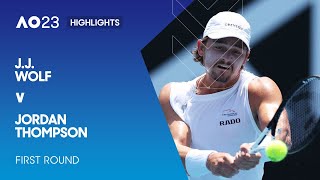 J.J. Wolf v Jordan Thompson Highlights | Australian Open 2023 First Round