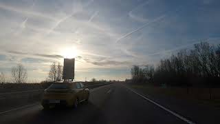 Hongrie Autoroute M5 Budapest vers Szeged, Gopro / Hungary M5 highway Budapest to Szeged, Gopro