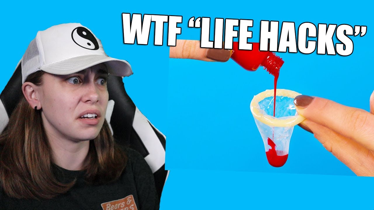 WTF ARE THESE, 5 MINUTE CRAFTS?! - Life Hacks React