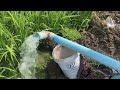 agriculture in cambodia. pump water from the soil to irrigate crops. farming chanthanfamer