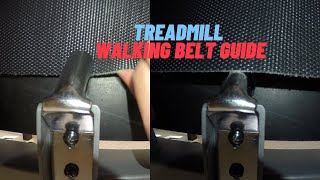 Treadmill Walking Belt Guide. Does the inside or outside of the belt face the Walking Belt Guide?
