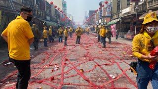 【 2022雲林北港朝天宮～壬寅年科天上聖母～出巡遶境古笨港 】~17 廿日晚上路關 入廟前 炮贊 北港朝天宮虎爺會 2022/04/21