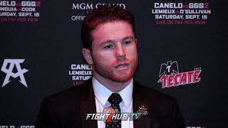 CANELO FIRES BACK AT GGG SAYING HE HAS TO TAKE THE FIGHT TO HIM
