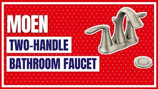 Moen 6410BN Eva Two-Handle Centerset Bathroom Faucet