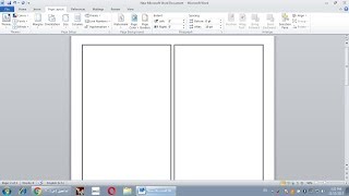 شرح كيفية تقسيم الصفحة فى برنامج الورد2010 و2007