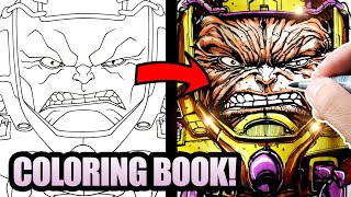 OFFICIAL MARVEL ARTIST inks and COLORS a CHILDREN'S COLORING BOOK!