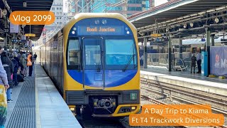 Sydney Trains Vlog 2099: A Day Trip to Kiama - Ft T4 Trackwork Diversions