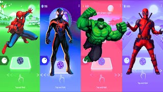 Spiderman 🆚 Miles Morales 🆚 Hulk 🆚 Deadpool | SuperHeroes Tiles Top