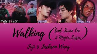 Joji & Jackson Wang - Walking (feat. Swae Lee & Major Lazer) [Color Coded Lyrics]