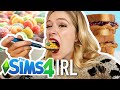 I Ate Like My Sim In Real Life For 24 Hours | Kelsey Impicciche