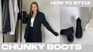 HOW TO STYLE: CHUNKY BOOTS | 6 outfits