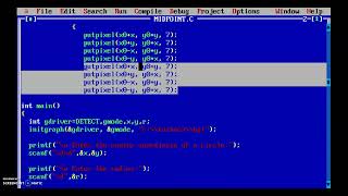 C Program on Midpoint Circle Drawing Algorithm | Computer Graphics