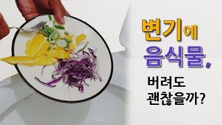 변기에 음식물을 버리면 일어나는 일 (혐오주의)