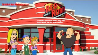 Childish Dad Misbehaves at Red Robin