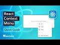 React Context Menu: The Ultimate Feature Walkthrough