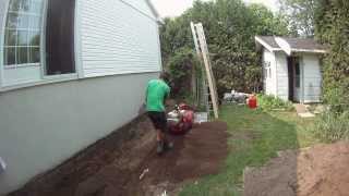 Blowing dirt with snowblower (redneck way to move sand)