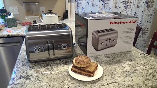 KITCHENAID 4 SLICE TOASTER UNBOXING AND CUSTOMER REVIEW KITCHENAID TOASTERS REVIEWS SHOPPING