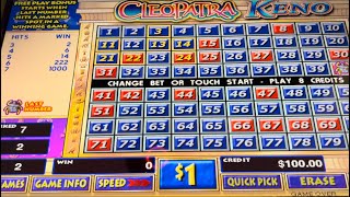 $1 Cleopatra Keno $8 Max Bets #kenonation