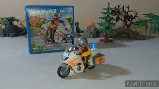 playmobil moto de emergencia.