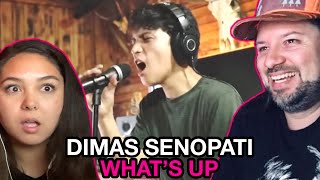 DIMAS SENOPATI What's Up 4 NON BLONDES Acoustic Cover | REACTION