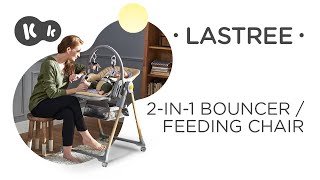 LASTREE 2-in-1 high chair by Kinderkraft | High chair | Bouncer