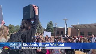 Students At Two High Schools In Aurora Walk Out Of Class, Call for More Action To Protect Classmates