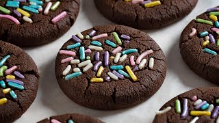 4 Ingredient Chocolate Cookies - Dished #Shorts
