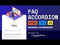 How To Code an Accordion - HTML CSS JS - Frontend Mentor