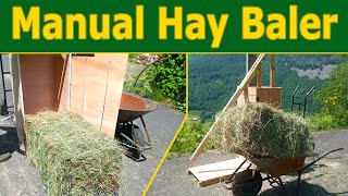 Manual HAY BALER! | DIY Handmade Hay Press