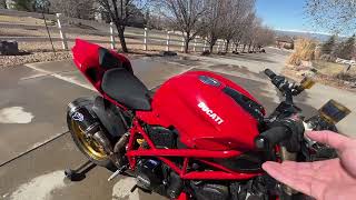 2014 Ducati Streetfighter 848 Panigale 899 Tail Conversion with TERMIGNONI GP Carbon Exhaust