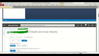 Connecting to Azure SQL Server by Adding Client IP Address Firewall Rule